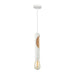 Buy Mini Pendants Australia IDA Interior Tube 1 Light Pendant White With Blonde Wood - IDA2