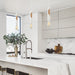 Buy Mini Pendants Australia IDA Interior Tube 1 Light Pendant White With Blonde Wood - IDA2