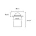 Buy Outdoor Step Lights Australia Exterior 12V MR16 Recessed Eyelid Wall Light 316 Stainless Steel IP67 - IGMEYESS
