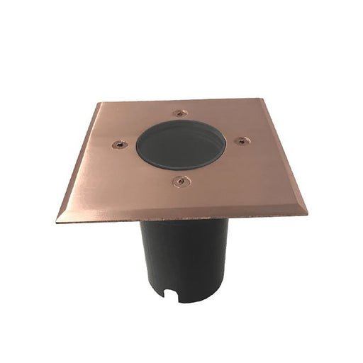 Buy Inground Lights Australia Exterior 12V MR16 Recessed Inground Up Light Copper Square IP67 - IGMLSQC