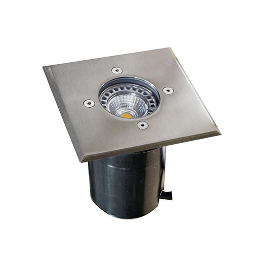 Buy Inground Lights Australia Exterior 12V MR16 Recessed Inground Up Light 316 Stainless Steel Square IP67 - IGMLSQSS