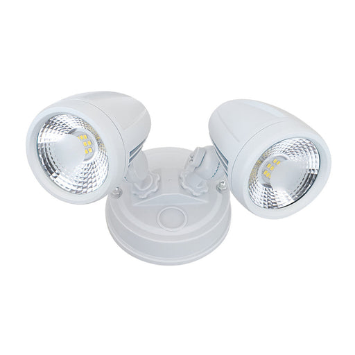 Buy Exterior Wall Lights Australia ILLUME Wall 2 Lights White Aluminium / Polycarbonate 5000K - ILLUME EX2-WH
