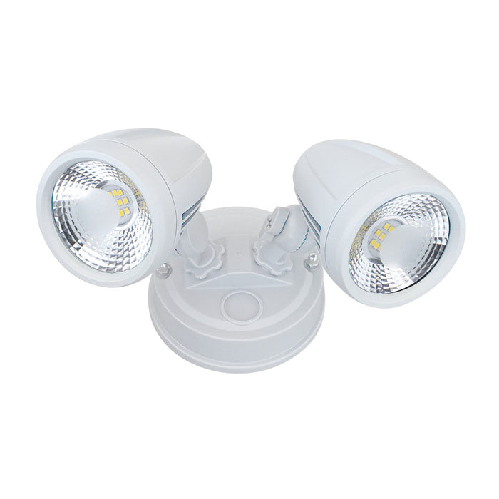 Buy Exterior Wall Lights Australia ILLUME Wall 2 Lights White Aluminium / Polycarbonate 5000K - ILLUME EX2-WH