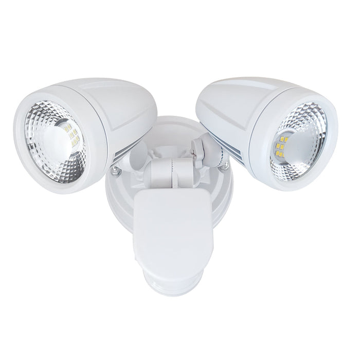 Buy Security Wall Lights Australia ILLUME Security Wall 2 Lights White Aluminium / Polycarbonate 5000K - ILLUME EX2S-WH