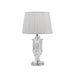 Buy Table Lamps Australia Adria 1 Light Table Lamp Chrome & Clear White - ADRIA TL-CHWH