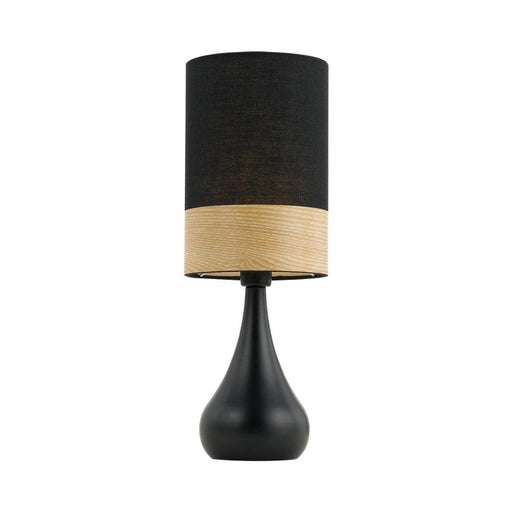 Buy Table Lamps Australia Akira 1 Light Table Lamp 150mm Black, Oak - AKIRA TL-BK+OAK