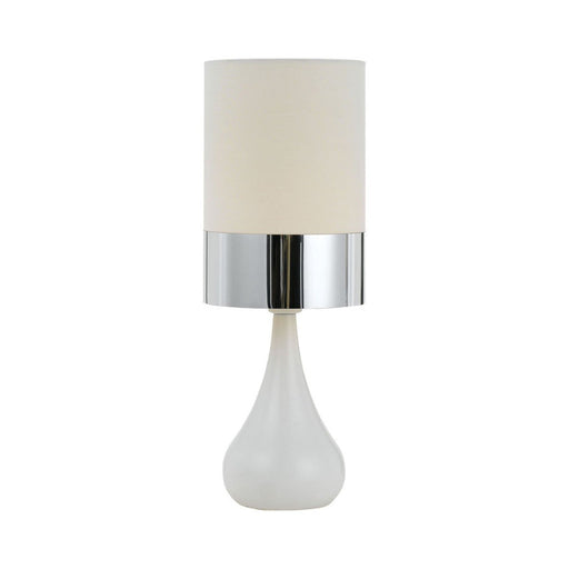 Buy Table Lamps Australia Akira 1 Light Table Lamp 150mm White, Chrome - AKIRA TL-WH+CH