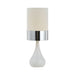 Buy Table Lamps Australia Akira 1 Light Table Lamp 150mm White, Chrome - AKIRA TL-WH+CH
