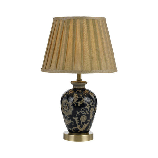 Buy Table Lamps Australia Amani 1 Light Table Lamp 250mm Blue, Gold - AMANI TL-BL+GD