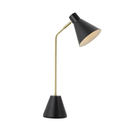 Buy Desk Lamps Australia Ambia 1 Light Desk Lamp 140mm Brass Matt, Black - AMBIA TL-BK