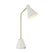 Buy Desk Lamps Australia Ambia 1 Light Desk Lamp USB 140mm Brass Matt, White - AMBIA TL.U-WH