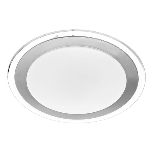 Buy LED Oyster Lights Australia Astrid LED Oyster Light 18W Tri-Colour 330mm Satin, Silver, Clear - ASTRID OY33-SL3C