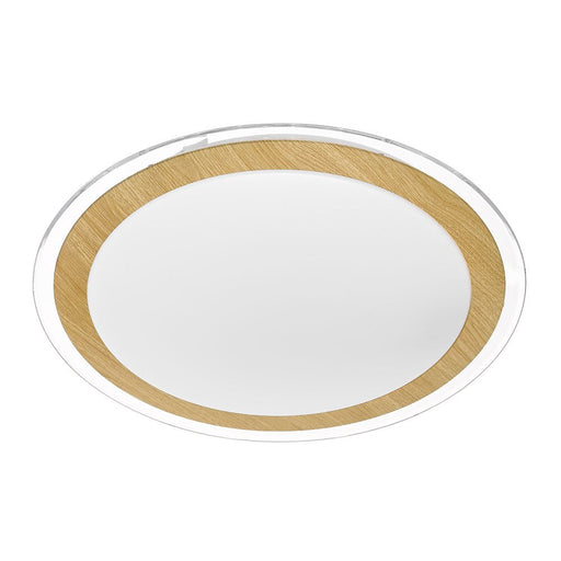 Buy LED Oyster Lights Australia Astrid LED Oyster Light 30W Tri-Colour 430mm Satin, Oak, Clear - ASTRID OY43-OK3C