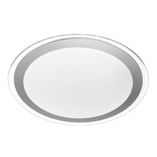 Buy LED Oyster Lights Australia Astrid LED Oyster Light 30W Tri-Colour 430mm Satin, Silver, Clear - ASTRID OY43-SL3C