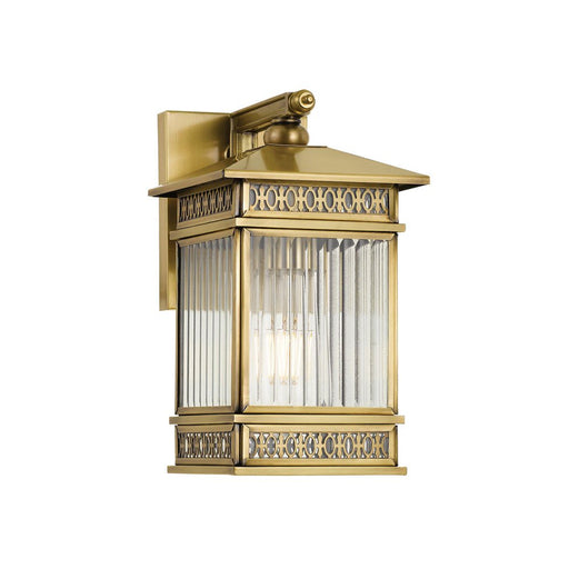 Buy Outdoor Wall Lanterns Australia Avera 1 Light Wall Light Outdoor IP44 150mm Antique Brass - AVERA EX15-BRS