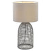 Buy Table Lamps Australia Bayz 1 Light Table Lamp 350mm Grey - BAYZ TL32-GY