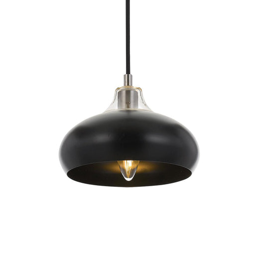 Buy Pendant Lights Australia Beck 1 Light Pendant 200mm Black - BECK PE20-BK