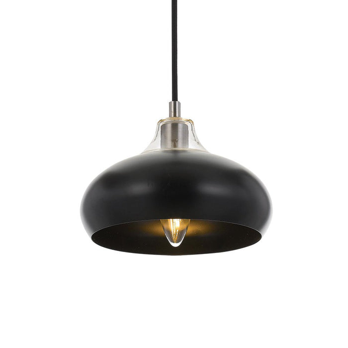 Buy Pendant Lights Australia Beck 1 Light Pendant 200mm Black - BECK PE20-BK