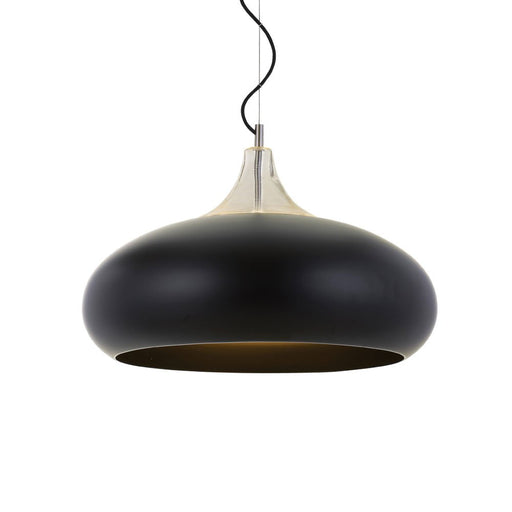 Buy Pendant Lights Australia Beck 1 Light Pendant 400mm Black - BECK PE40-BK