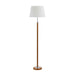 Buy Floor Lamps Australia Belmore 1 Light Floor Lamp Teak, White - BELMORE FL-TK