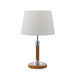 Buy Table Lamps Australia Belmore 1 Light Table Lamp Teak, White - BELMORE TL-TK
