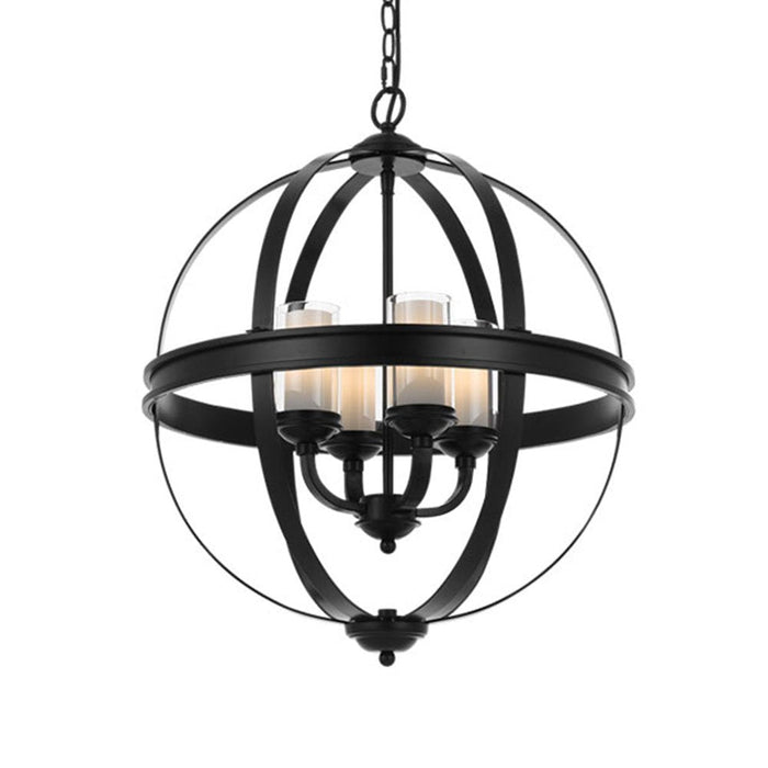 Buy Pendant Lights Australia Bodum 4 Light Pendant Black Matt, Clear, Opal - BODUM PE4-BK