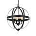 Buy Pendant Lights Australia Bodum 4 Light Pendant Black Matt, Clear, Opal - BODUM PE4-BK