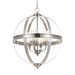 Buy Pendant Lights Australia Bodum 4 Light Pendant Nickel Matt, Clear, Opal - BODUM PE4-NK