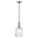 Buy Mini Pendants Australia Bonura 1 Light Pendant 140mm Nickel & Clear - BONURA PE14-NKCL