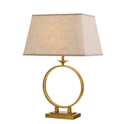 Buy Table Lamps Australia Brena 1 Light Table Lamp Antique Gold, Cream - BRENA TL-AG+CRM