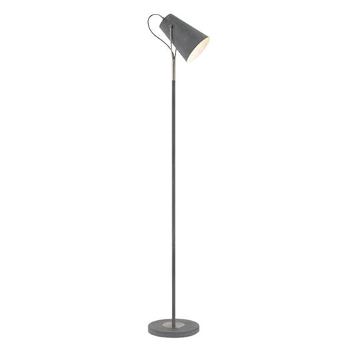 Buy Floor Lamps Australia Cheviot 1 Light Floor Lamp Concrete, Nickel - CHEVIOT FL-GYNK