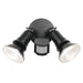 Buy Security Wall Lights Australia Comet 2 Light Floodlight Sensor LED 5000K IP44 Black - COMET EX2S-BK
