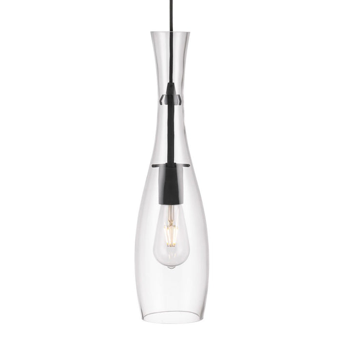 Buy Mini Pendants Australia Conie 1 Light Pendant 130mm Black, Clear - CONIE PE-BK+CL