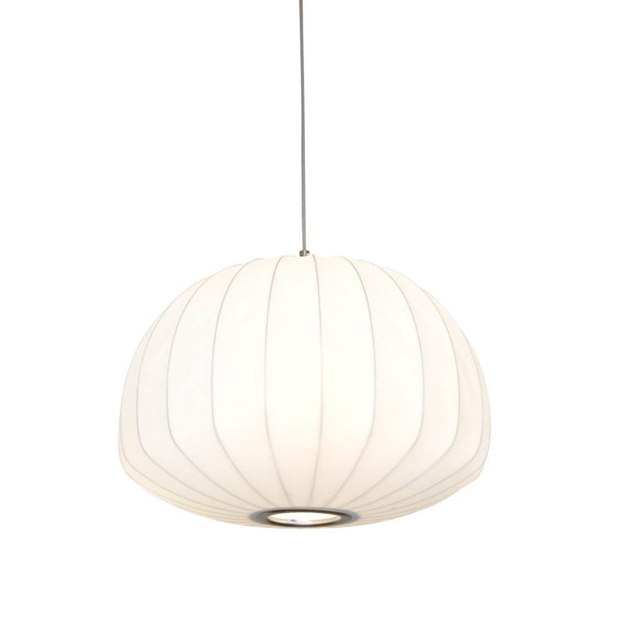 Buy Pendant Lights Australia Coote 1 Light Pendant 500mm Nickel, White - COOTE PE50-WH
