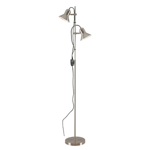 Buy Floor Lamps Australia Corelli 2 Light Floor Lamp Nickel - CORELLI FL2-NK