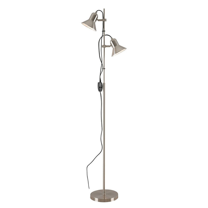 Buy Floor Lamps Australia Corelli 2 Light Floor Lamp Nickel - CORELLI FL2-NK