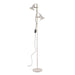 Buy Floor Lamps Australia Corelli 2 Light Floor Lamp Antique Brass, White - CORELLI FL2-WHAB