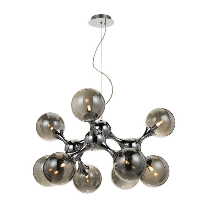 Buy Pendant Lights Australia Cosmic 9 Light Pendant Chrome, Smoke - COSMIC PE80-CH
