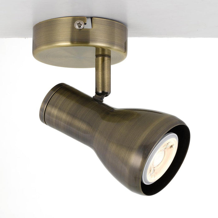 Buy Spotlights Australia Curtis 1 Light LED Spotlight Antique Brass - CURTIS SP1-AB