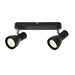 Buy Spotlights Australia Curtis 2 Light LED Spotlight Black, Chrome - CURTIS SP2-BK