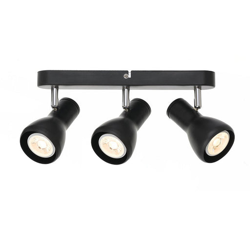 Buy Spotlights Australia Curtis 3 Light LED Spotlight Black, Chrome - CURTIS SP3-BK