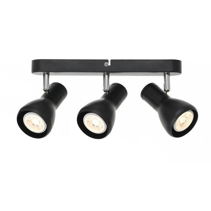 Buy Spotlights Australia Curtis 3 Light LED Spotlight Black, Chrome - CURTIS SP3-BK
