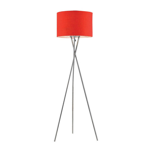 Buy Floor Lamps Australia Denise 1 Light Floor Lamp Chrome & Red - DENISE FL-CH+RD