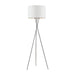 Buy Floor Lamps Australia Denise 1 Light Floor Lamp Chrome & White - DENISE FL-CH+WH