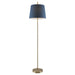 Buy Floor Lamps Australia Dior 1 Light Floor Lamp Antique Brass & Blue - DIOR FL-BLAB