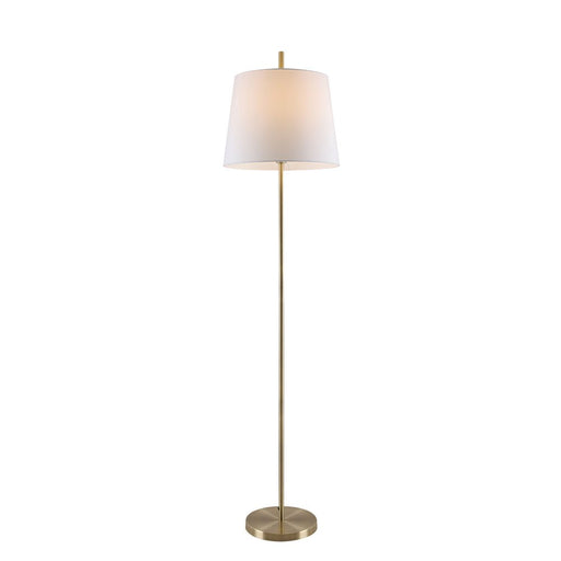 Buy Floor Lamps Australia Dior 1 Light Floor Lamp Antique Brass & White - DIOR FL-WHAB