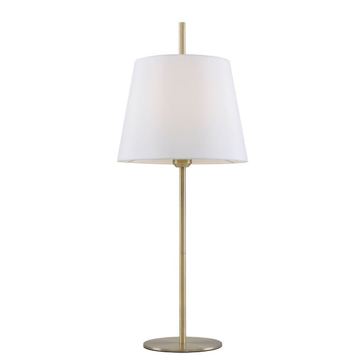 Buy Table Lamps Australia Dior 1 Light Table Lamp Antique Brass & White - DIOR TL-WHAB