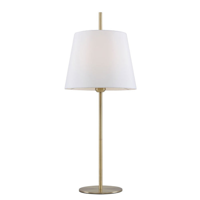 Buy Table Lamps Australia Dior 1 Light Table Lamp Antique Brass & White - DIOR TL-WHAB