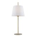 Buy Table Lamps Australia Dior 1 Light Table Lamp Antique Brass & White - DIOR TL-WHAB