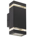 Buy Up / Down Wall Lights Australia Dixon Up-Down Wall Light IP44 Black - DIXON EX2-BK